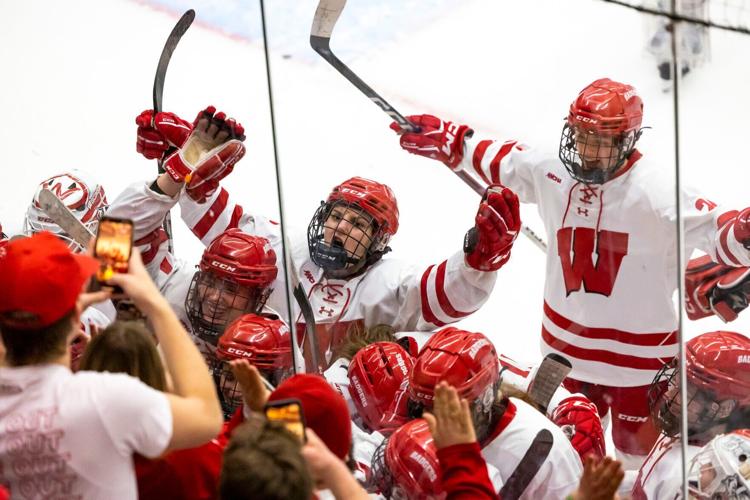 Badgers vs. Ohio State celebrate