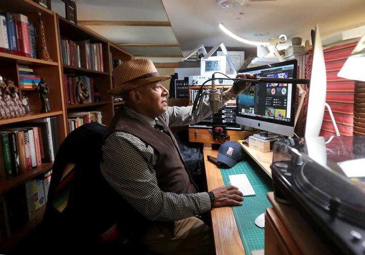 Jonathan Overby in his home studio