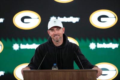 Green Bay Packers head coach Matt LaFleur at rookie minicamp