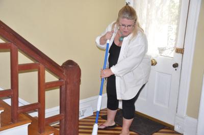 Short-term rental property owner Cassandra Kordecki prepares her home