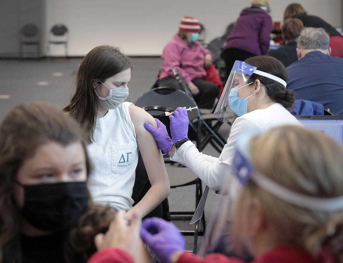 UW education student gets covid vaccine