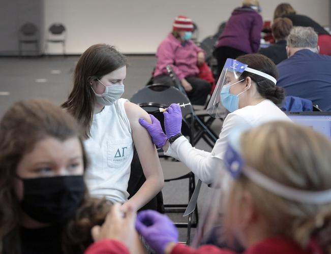 UW education student gets covid vaccine