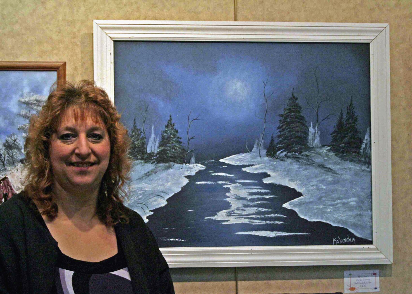 Rolanda Kolander with "Blue Moon"