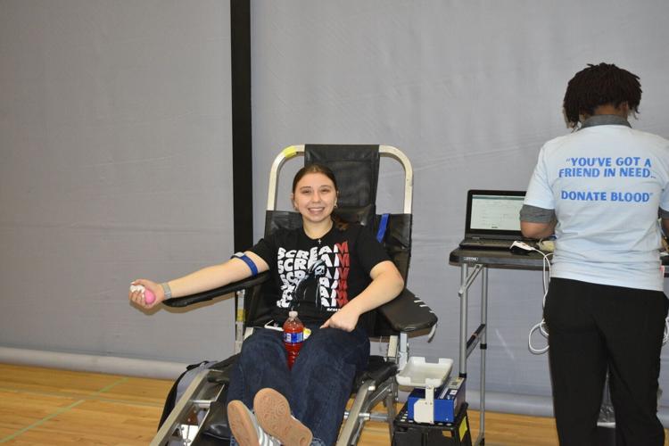 Tremper High School student Gianna Scalzo donates blood