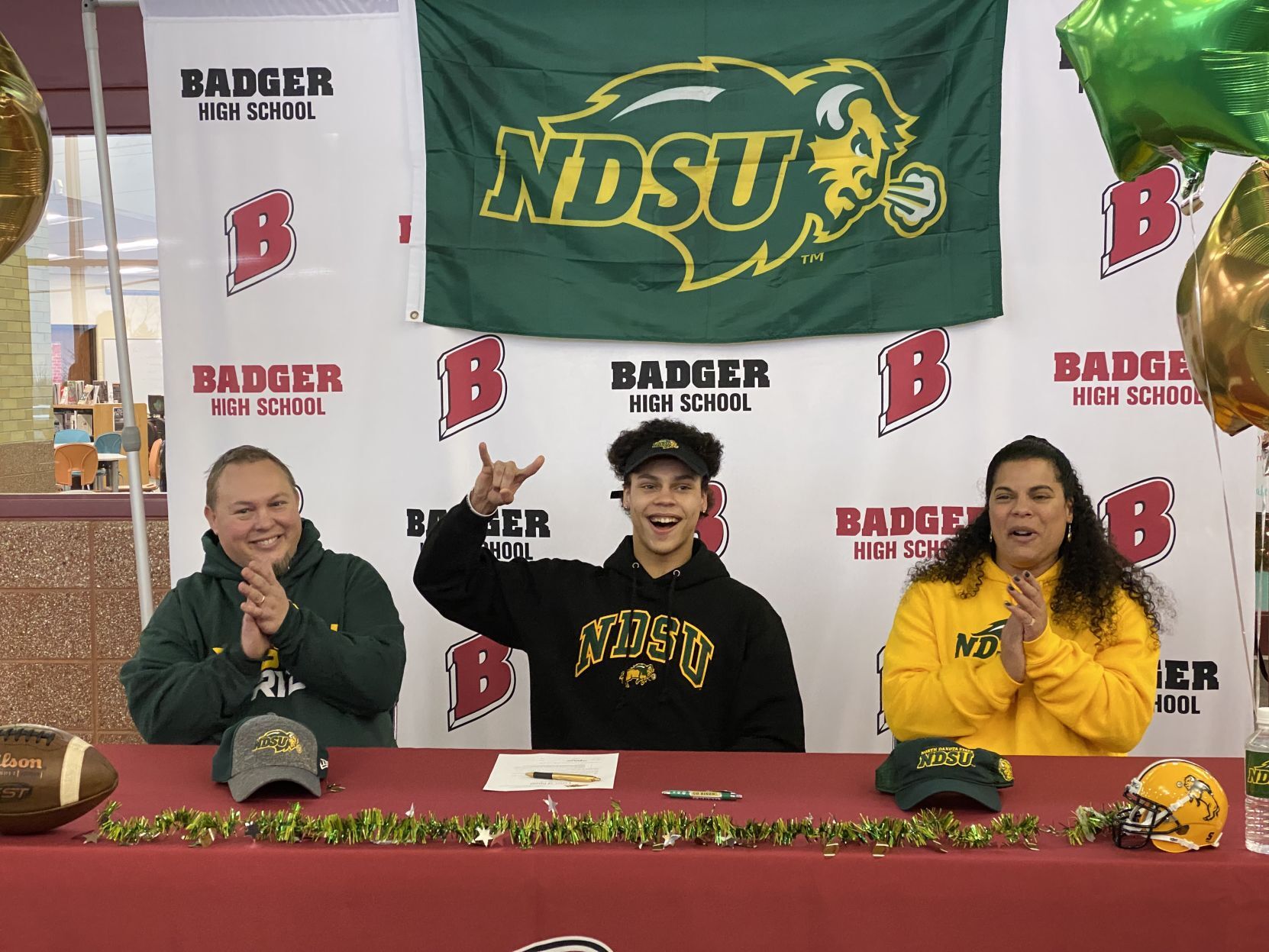 Lake Geneva's Kegan Huber signs with NDSU football