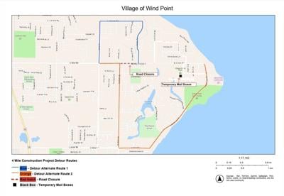 Four Mile Road construction project detour routes