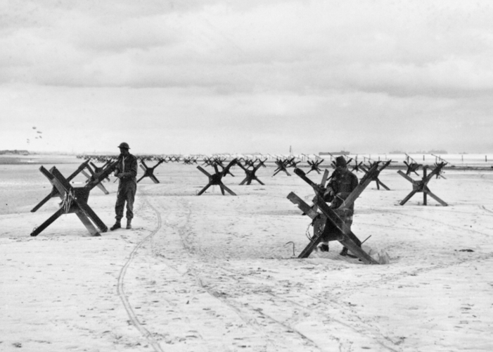 The beach was a minefield