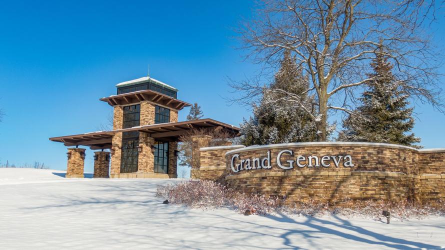 Grand Geneva entrance winter