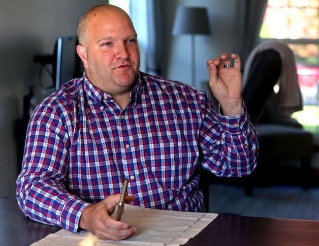 Kevin Mathewson was interviewed at his home in Kenosha on the eve of the trial of Kyle Rittenhouseon Oct. 27, 2021.