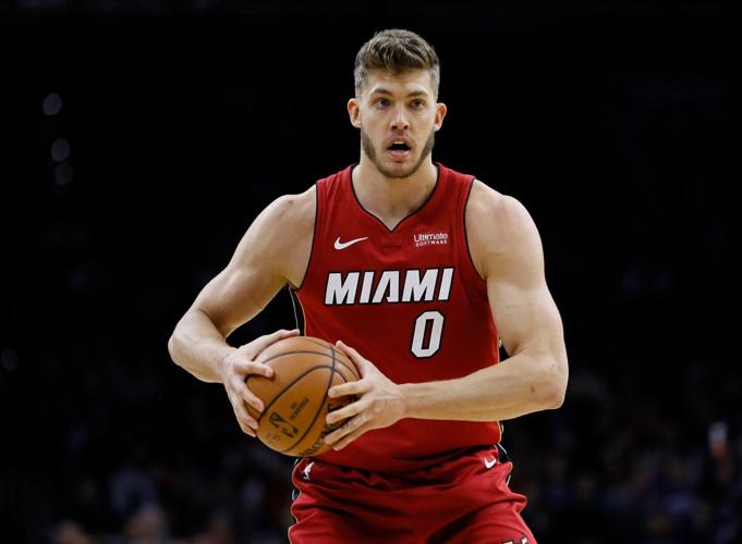 Meyers Leonard with Heat, AP generic file photo