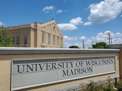 UW sign and Field House