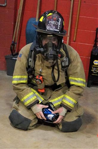 Fire safety discussion at Walworth Fire/Rescue