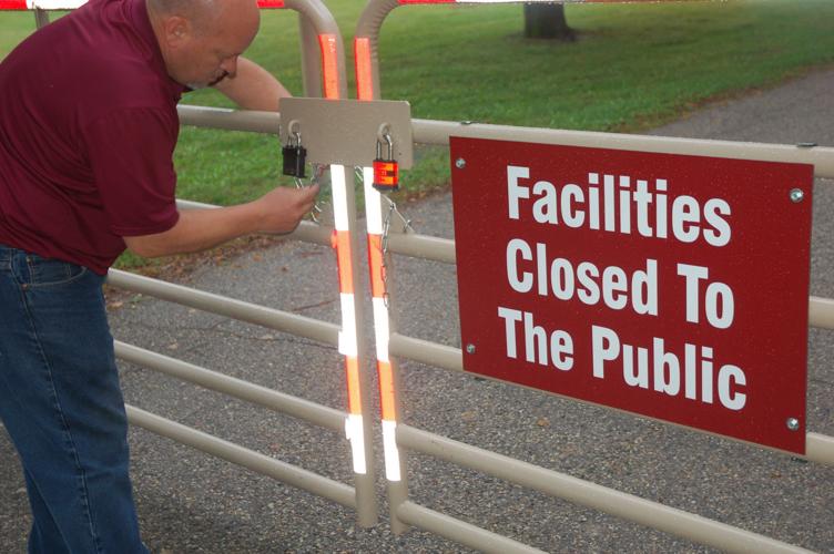 Yerkes Kevin Austin locks gate