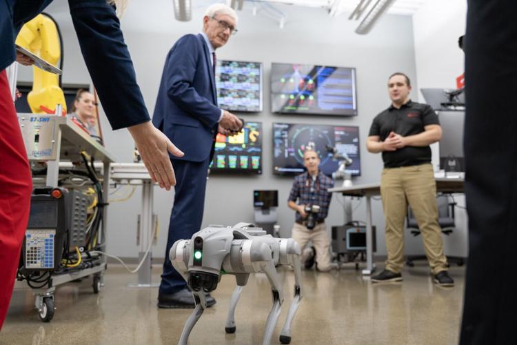 Remote-controlled dog