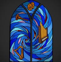 Holy Communion Episcopal Church's new stained-glass window