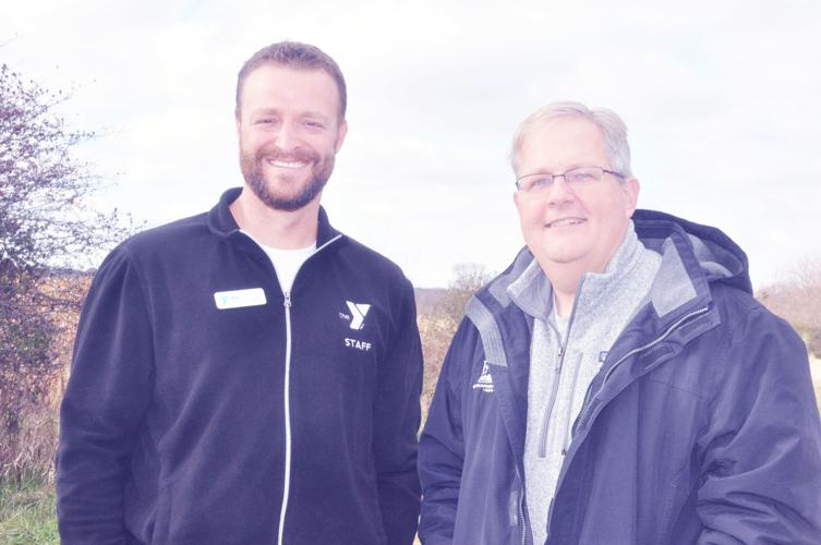 Michael Kramp, president and CEO of Geneva Lakes Family YMCA, left, and Brian Pollard,