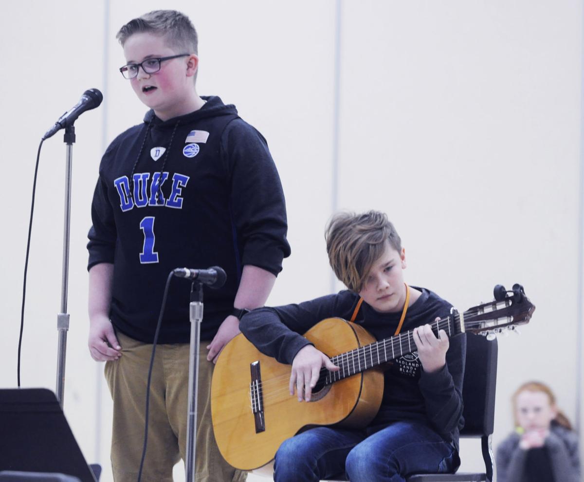 Myles Derickson and Jackson Buchanan Brookwood talent show