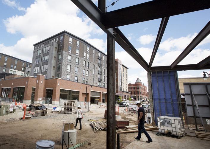 Construction in downtown Eau Claire progresses
