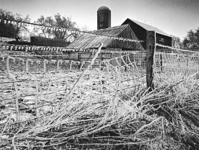 March 1976 ice storm fence