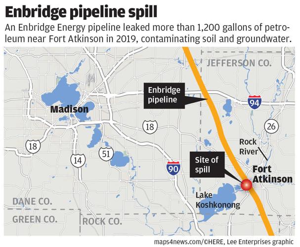 Enbridge spill map