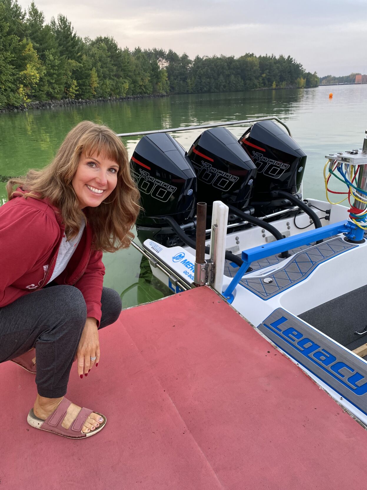 Wendy Davids recently was a part of a water skiing world record attempt