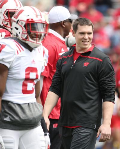 Jim Leonhard, UW spring game, State Journal photo