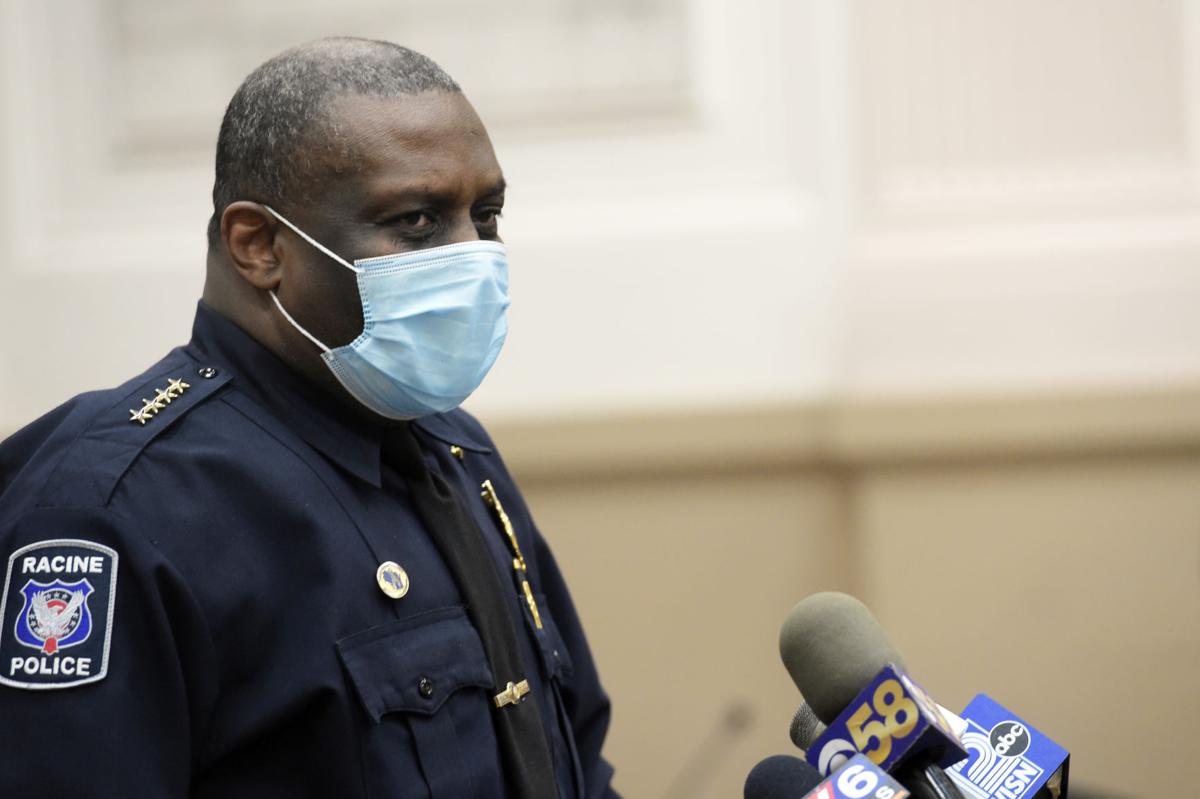 Police Chief Art Howell in a mask