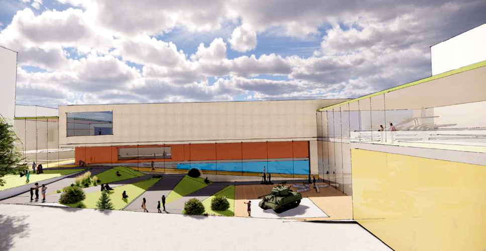 Wisconsin Veterans Museum Concept D (street view)