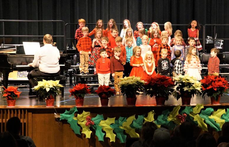 Fontana Elementary School Grades 4K-5K students sing at the school's Winter Concert at Big Foot High School