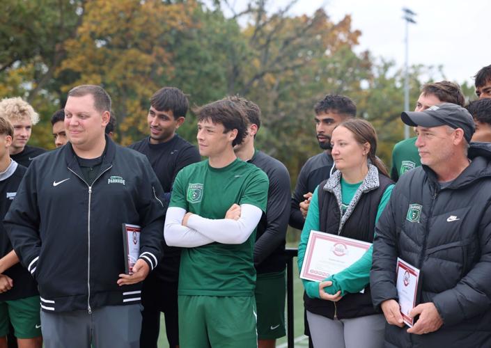 UW-Parkside representatives accept American Heart Association awards