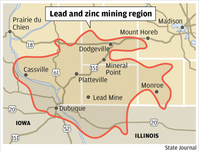 Lead mining area
