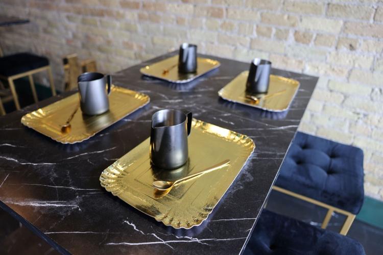 Tables set for candle making