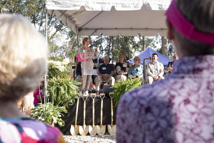 Ann M. Drake gives keynote speech at July 20 Women's Leadership Center groundbreaking ceremony