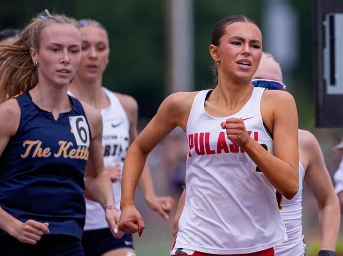 Pulaski's Emerson Fabry finished fifth in the D1 800-meter run at the WIAA state track and field meet in La Crosse.