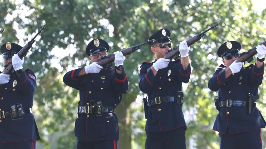 Kenosha Police Department Honor Guard 21-gun salute