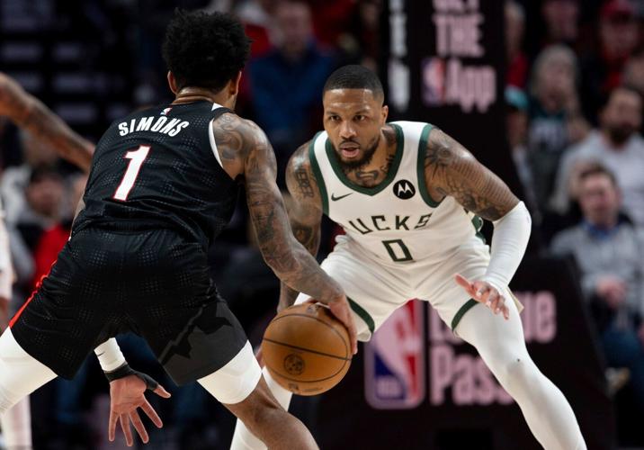 Bucks Trail Blazers Basketball