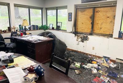 Madison anti-abortion headquarters hit by apparent Molotov cocktail, vandalism, graffiti (copy)