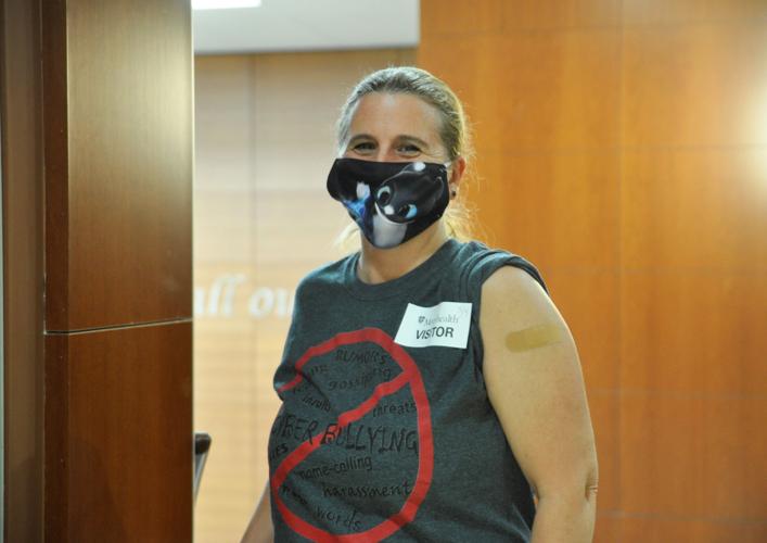 Dawn Koutski, vaccine recipient