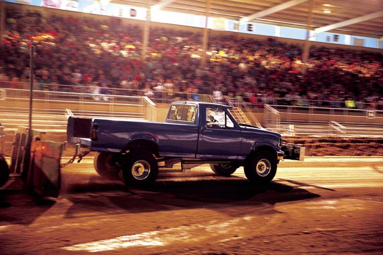 Truck-and-tractor pull at Walworth County Fairgrounds