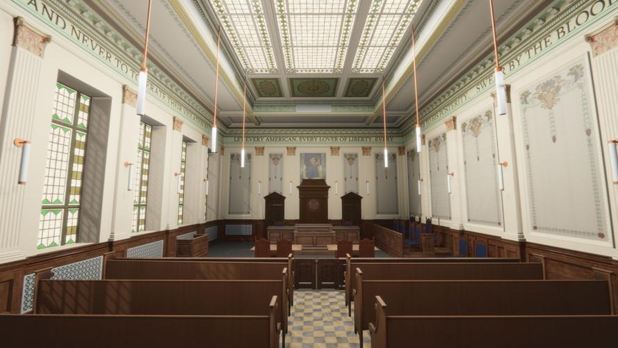 Plan to restore historic courtroom gets boost with $675,000 challenge grant