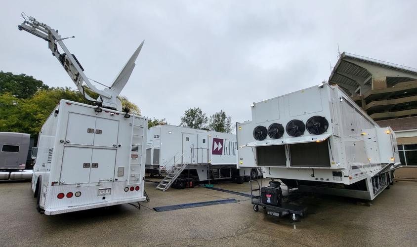 Exterior of Fox Sports trucks