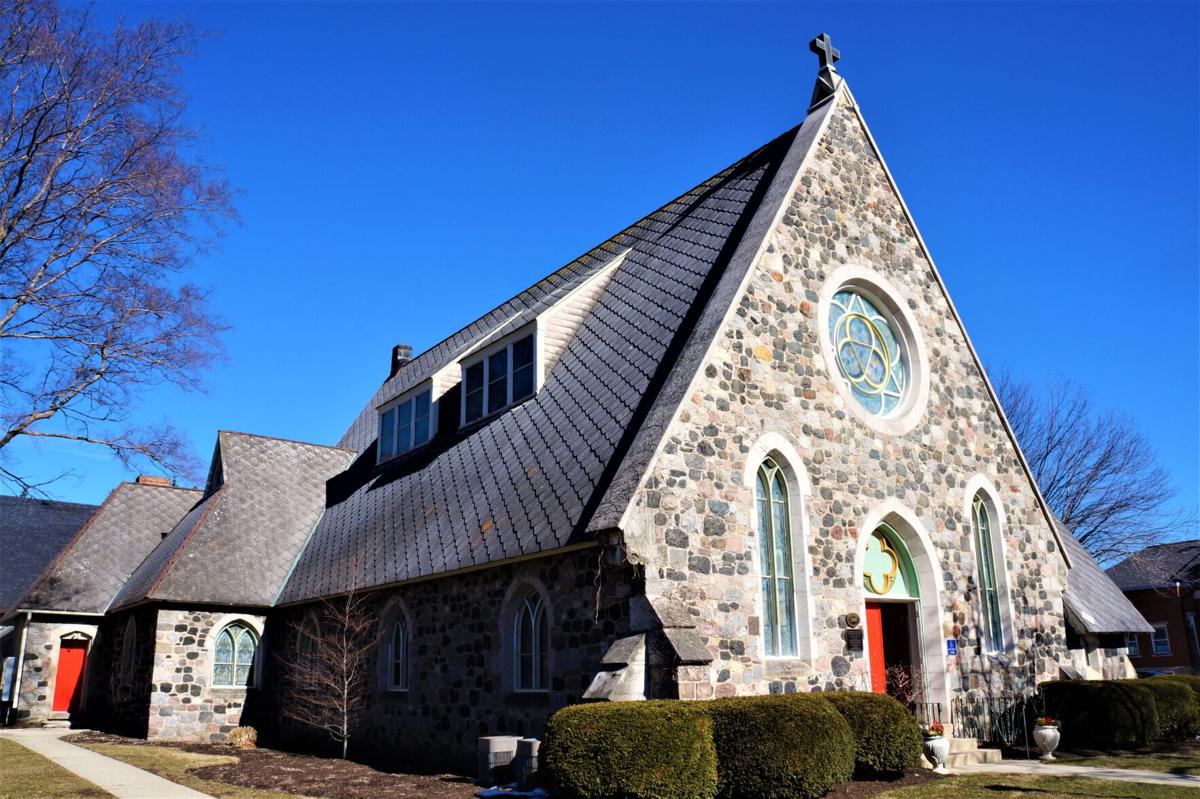 Geneva Street view of Episcopal Church of the Holy Communion, 320 Broad St., Lake Geneva