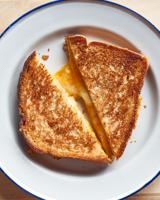 Air fryer grilled cheese sandwiches are golden, gooey and absolutely foolproof