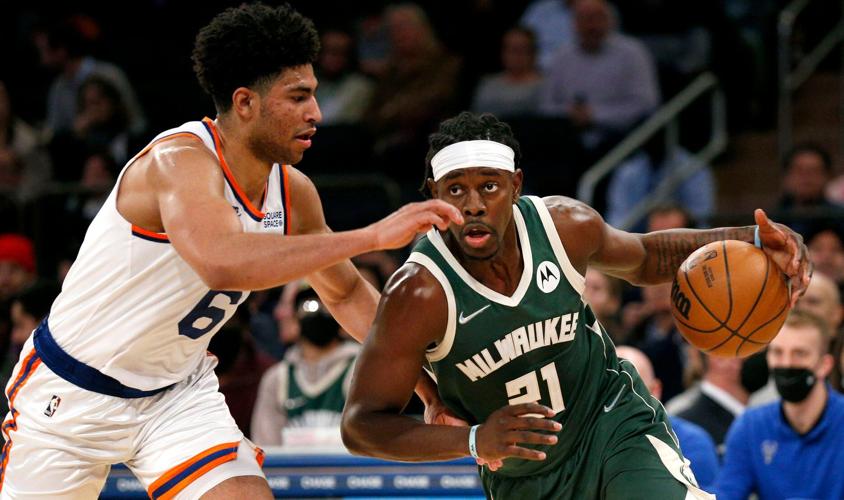 Bucks Knicks Basketball