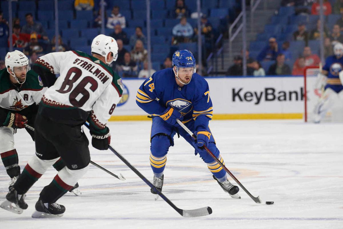 Sabres Coyotes third