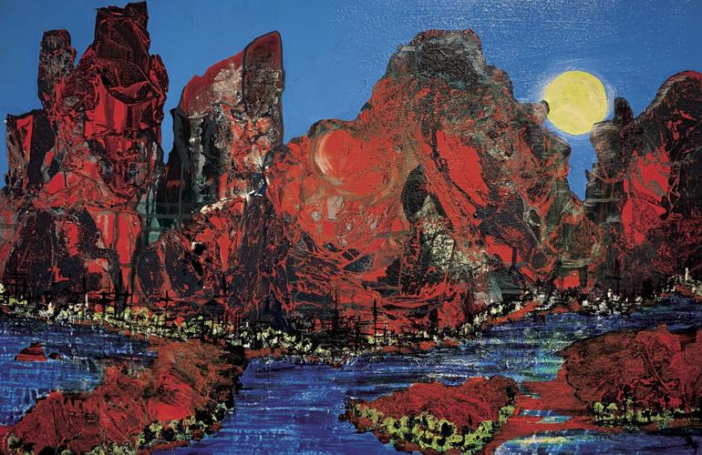 "Oak Creek Moon" by Sandra Fink May