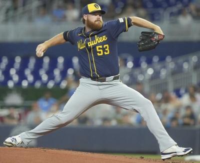 Brewers Marlins Baseball