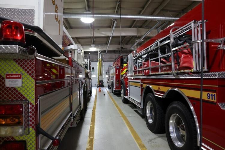 Space between emergency appartus