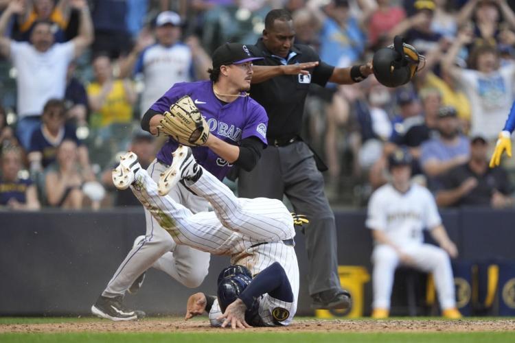 Rockies Brewers Baseball