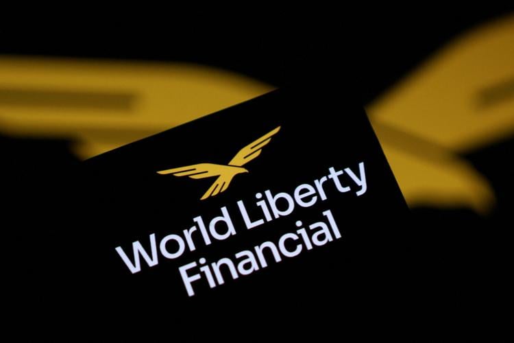 Illustration shows World Liberty Financial logo